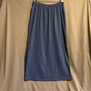 Chambray blue cotton/polyester knit skirt by DamaSport size 2XL
